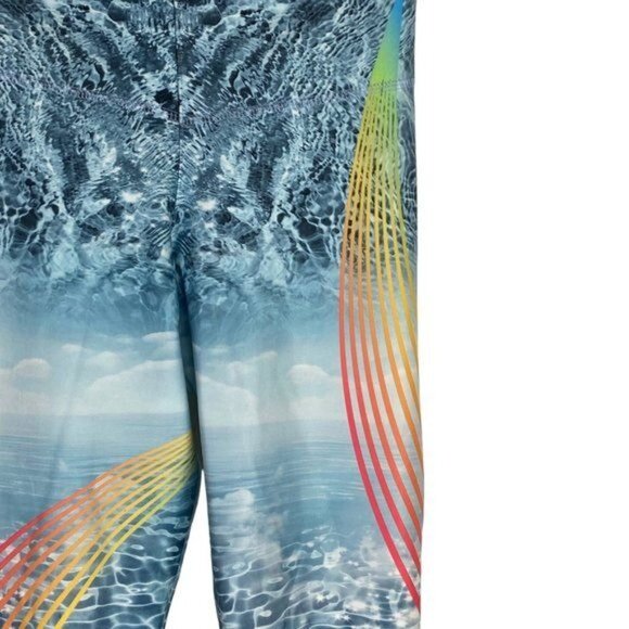 Leggings NWT Size XL Water Sea Print - Picture 3 of 7
